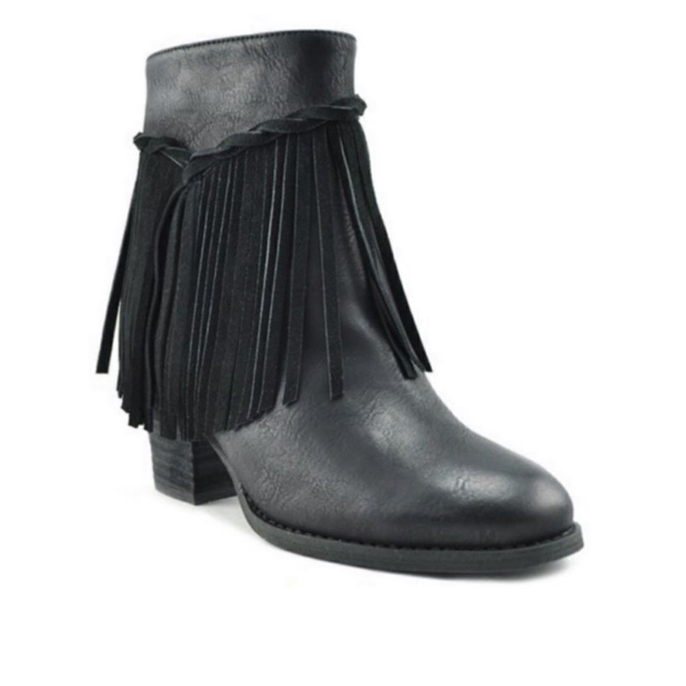 Sbicca Black Fringe Bootie NEW!
Size 7